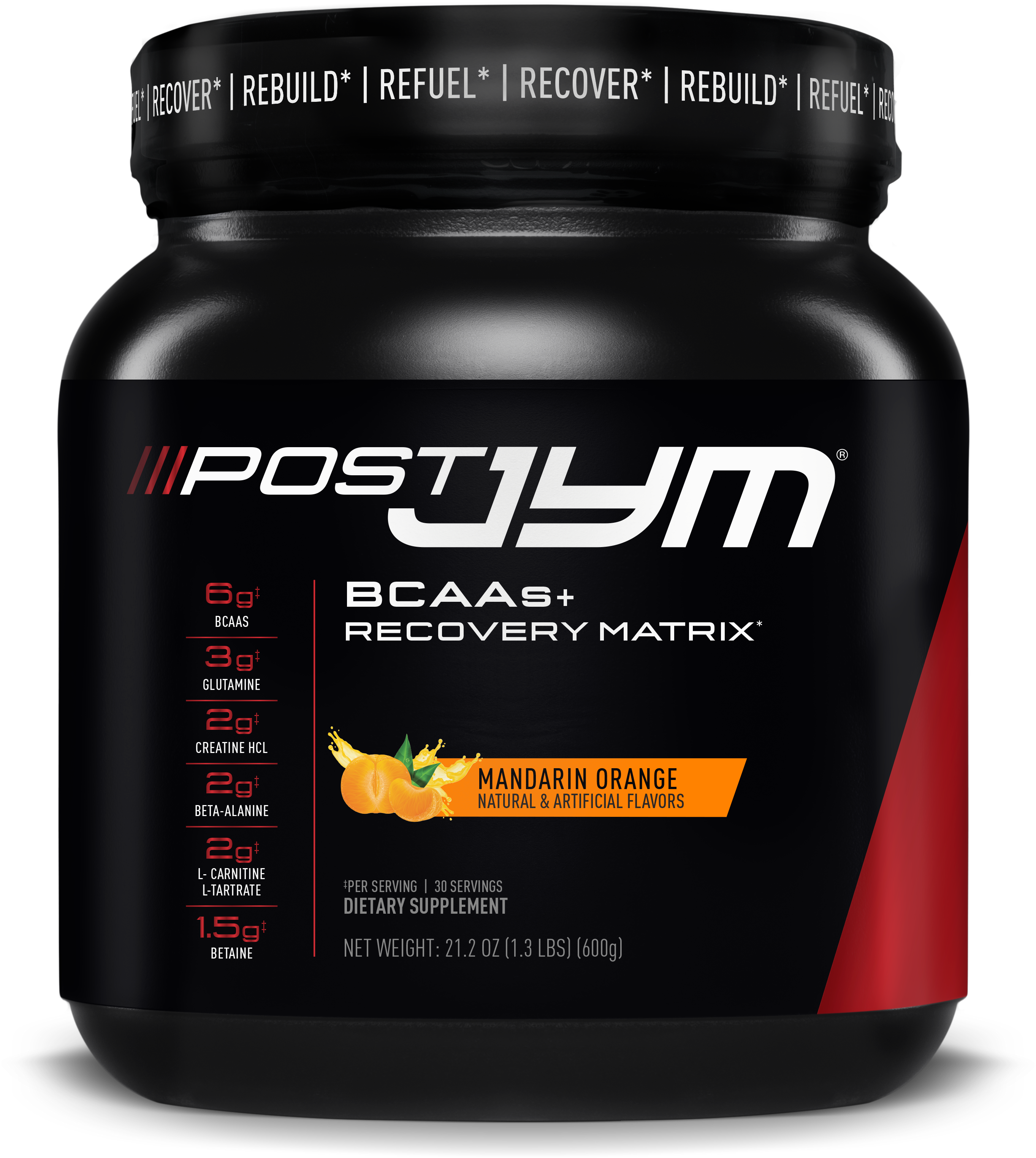 Post JYM BCAAs+ Recovery Matrix 600g - Mandarin Orange